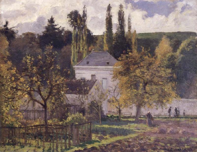 Camille Pissarro Villa at L-Hermitage,Pontoise Maison bourgeoise a L-Hermitage,Pontoise Germany oil painting art